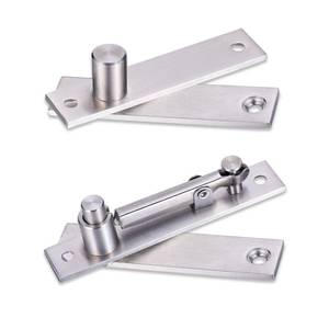 lot 12158 image: Heavy Duty Pivot Hinge for Wood Door - HBL Stainless Steel Hidden Door Hinge for Secret Door, with 360 Degree Rotation, Invisible Pivot Door Hardware for Bookshelf.
