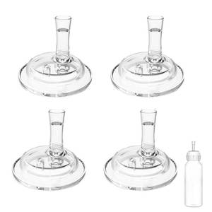 lot 12169 image: Sippy Straw Nipples for Dr. Browns Narrow Baby Bottles, Trainer Sippy Cup 100% Food Grade Silicone Soft Nipple, 8m, Pack of 4