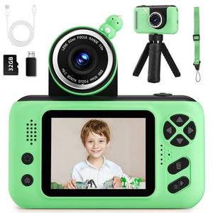 lot 12191 image: Makolle Kids Camera, Birthday Gifts for Boys and Girls Age 3-8,Video Recorder for Kids 8-12,Childrens Digital Camcorder for vlogging Portable Kids Selfie Camera with 32GB SD Card Green