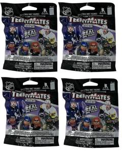 lot 12231 image: Teenymates Party Animal 2025 NHL Series 11 Hockey Figures Gift Set Party Bundle, Lot of 4 Mystery Packs