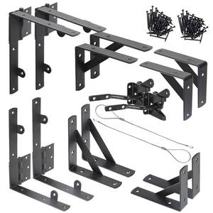 lot 13671 image: Fence Gate Kit Gate Hardware, 2 Set Anti Sag Gate Kit Heavy Duty No Sag, Anti Twist Gate Frame Corner Brackets Kit Withstand 150 lbs, Gate Hardware Kit for Wood Fence Gate