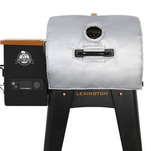 lot 13683 image: Lexington Insulated Cover for Pit Boss 500 Seriew Grill Thermal Insulation Blanket Navigator Sportsman 540 550 Wood Pellet Smoker Replacement Parts PB500NX PB500SP PB550G Accessory