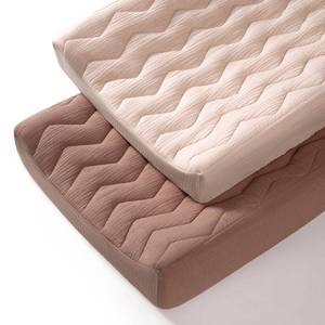 lot 14226 image: lulumoon Muslin Changing Pad Cover Baby Cotton Quilted Changing Table Cover - Soft Changing Pad Sheets for Boys Girls