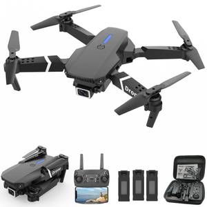 lot 14239 image: MOCVOO Drone with Dual Camera for Adults Kids, Foldable RC Quadcopter for Beginners, Toys Drone, 1080P FPV Video, 3 Batteries, Carrying Case, One Key Start, Headless Mode, Waypoints fly, 360° Flips
