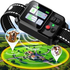 lot 14243 image: PRTRFLC GPS Wireless Dog Collar Fence System,Invisible Electric Fence for Dogs,Adjustable Range 49-6561ft,3 Training Mode,Rechargeable,Waterproof,Pet Containment System for Outdoor Use