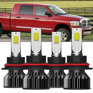 lot 14266 image: AMXTOBUB Compatible with DODGE RAM 1500 2500 3500 2003 2004 2005 Lights Bulb 9007hb5 high beam Low Beam, Pack of 4
