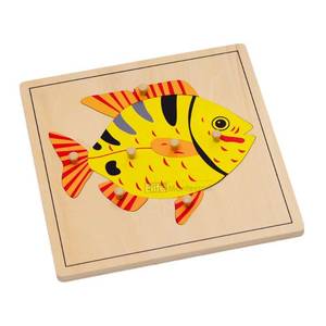 lot 14279 image: Elite Montessori Fish Puzzle Preschool Learning Material