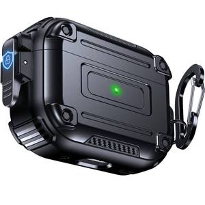 lot 14288 image: Chicfun Armour Lock for AirPods Pro 2nd Generation Case with Secure Lock & Keychain, Compatible with MagSafe 360° Heavy Duty Protective AirPods Pro Case 2nd1st Hard Protective Locking Cover Black
