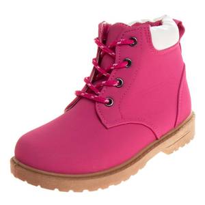 lot 14301 image: Josmo Kids Hiking Outdoor Waterproof Lace-up Comfort Outdoor Construction workboots, Fuchsia (3 Medium Big Kid)