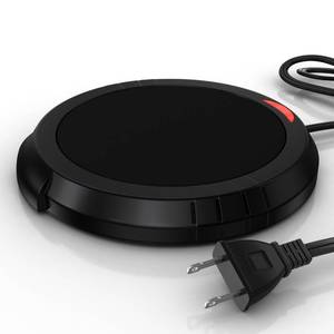 lot 14316 image: Candle Warmer Plate Safely Releases Scents Without a Flame- Used as Candle Jar Warmer, Candle Melter, Coffee Warmer, Mug Warmer, Cup Warmer in Your Home & Office (Black)