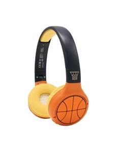 lot 14329 image: LEXiBOOK - Basketball - 2-in-1 Bluetooth & Wired Headphones with Microphone and Control Button, Foldable and Adjustable, Long Lasting Rechargeable Battery, HPBT010BA