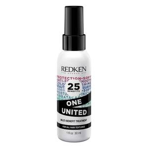 lot 14346 image: Redken One United All-In-One Leave In Conditioner - Multi-Benefit Leave In Treatment For All Hair Types, Heat Protectant and Detangler Spray, Paraben-Free, 1 Fl Oz