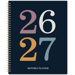 lot 14370 image: 2026-2027 Monthly Planner - 2026-2027 Planner from July 2026 - Deccember 2027, Monthly Planners 8.5x11, 18 Months with Tabs, Large Daily Blocks, Double Inner Pocket