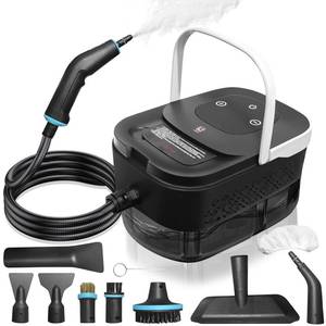 lot 15539 image: Steam Cleaner, Steamer for Cleaning, 2500W Pressurized Steam Cleaner with 12 Attachments, Portable Steamer Cleaner for Home Car Kitchen Bathroom Furniture Tile Grout (White)