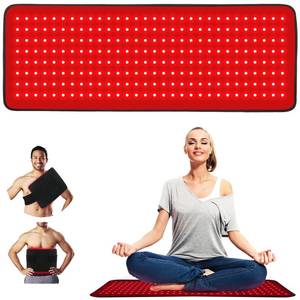 lot 15545 image: LOVTRAVEL New 31.5 X 11.8 LED 660nm Red Light and 850nm Near Infrared Light Therapy Devices Mat Large Wearable Pads Belt Wrap for Body Pain Relief