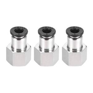lot 16117 image: uxcell Push to Connect Tube Fitting Adapter 6mm Tube OD x 14BSPT Female Straight Pneumatic Connecter Pipe Fitting 2pcs