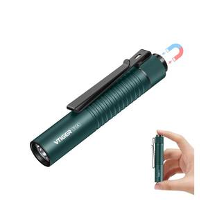 lot 16118 image: VTIGER T1A Mini Pocket EDC Flashlight with Clip,1300 Lumen Compact AA Rechargeable LED Little Flashlights, Super Bright Tail Switch Small Flash Light with Magnet for Camping,Hiking,Outdoor,Emergency
