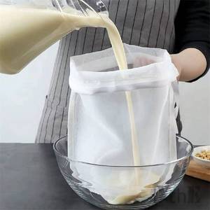 lot 16126 image: Food Grade Soy Milk Filter Bags, 200 Micron 2030CM Fine Mesh Bag Milk Filter Bag All Purpose Food Strainer Nylon Cheesecloth