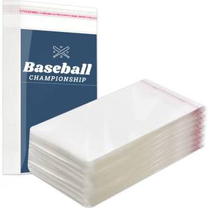 lot 16141 image: Lewtemi 300 Pcs Graded Card Sleeves Resealable Team Bags for Trading Cards Baseball Sports Slabs Holders Plastic Collectible Slabs Protection,3.5 x 5.5