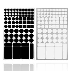 lot 16149 image: JIEHENG Light Blocking Stickers,Blackout Sticker for Electronic,2 Sheets Cover White and Black, LED Covers,100% Blocking(Cut-100% Blocking White and Black)