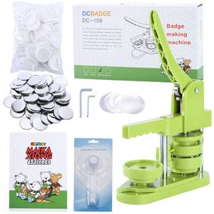 lot 19285 image: MK.Bear Button Maker Machine 58mm (2.25 in) Installation-Free, DIY Button Pin Maker Machine, Badge Punch Press with Free 100pcs Badge Supplies & Pictures & Circle Cutter & Magic Book