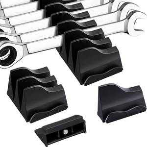 lot 19299 image: KOROICK 42-Tool Magnetic Wrench Organizer, Customizable Wrench Organizer Set for Tool Box, Wrench Holder for Tool Drawer Storage (BLACK, 42 PCS)