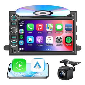 lot 19316 image: Car Radio Stereo CD DVD Apple CarPlay Andriod Auto Navi for Ford F150F250F350 2004-2014 Mustang Edge Explorer Expedition 2007-2010Mercury Mountaineer MilanLincoln Navigator with Backup Camera