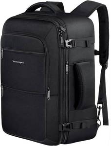lot 19318 image: Vancropak 35L Carry on Bags for Airplanes, Luggage Backpack for Travel, Flight Approved Travel Bag for Men & Women, Water Resistant Suitcase Backpack Weekender Business Daypack Overnight Bag, Black