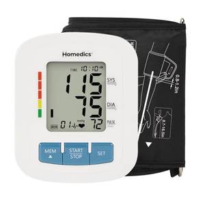 lot 19321 image: Homedics Upper Arm 300 Series Blood Pressure Monitor, Easy One-Touch Operation, Irregular Heartbeat Detector, Accurate Results