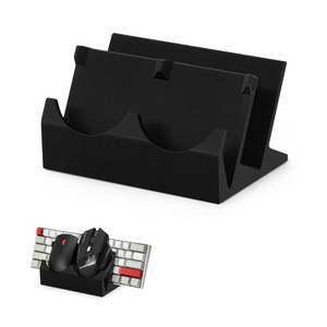 lot 20198 image: BRAINWAVZ Desktop Keyboard & Dual PC Mouse Stand Holder, Suitable for Small Or Large Keyboards, Gaming & Office Mice - Organize Your Work Or Game Space and Keep it Clutter-Free (DK03)