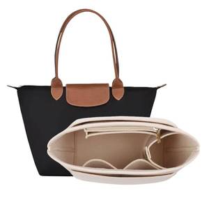 lot 20214 image: D.DUO Bag Insert Organizer, purse accessories, Suitable For Longchamp long handle tote organizer (Beige, L��long handle��)