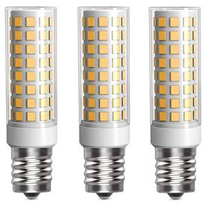 lot 20256 image: LUHMQ E17 LED Bulb 3 Pack Microwave Oven Appliance Light Bulb T7 E17 Intermediate Base for Over Cooker Lamp,Range Hood,7W (70W Halogen Bulb Equivalent) 700 Lumen AC110V120V130V (Warm White 3000K)