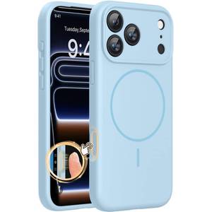 lot 20263 image: Miracase Magnetic for iPhone 17 Pro Max Case, Compatible with MagSafe, Integrated Silicone Camera Control Cover, 3.0mm Thicken Shockproof Drop Protection Phone Case for 17 ProMax, Clove Purple