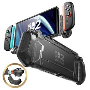 lot 20266 image: Mumba Dockable for Nintendo Switch 2 Case 2025 Blade Series TPU Switch 2 Grip Protective Cover, Ergonomic Accessories for Console with Quick-Release Design for Switch 2 Joy Con Controllers (Black)