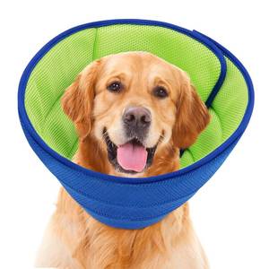 lot 20292 image: Soft Dog Cone Collar Alternative - Adjustable Comfy Cones for LargeMediumSmall Dogs to Stop Licking After Surgery, Comfortable Fabric Elizabethan Collars, Head Cone of Shame for Neuter Recovery - XL