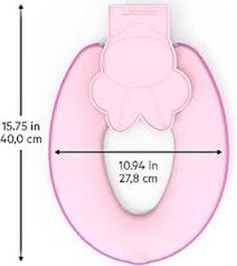 lot 4182 image: Pink Padded Toilet Seat Covers