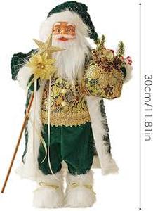 lot 4282 image: Holiday Gold Santa Doll