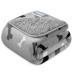 lot 11643 image: PetAmi Waterproof Pet Blanket - Gray 40 X 60