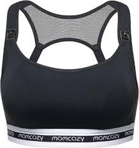 lot 12220 image: MomCozy Brand Black and Gray Nursing Bra Size M