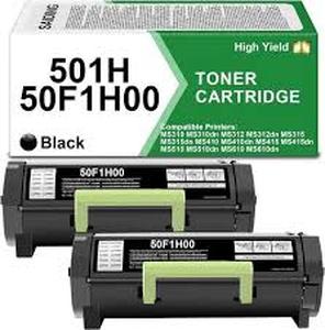 lot 13644 image: 501H Black High Yield Toner Cartridge 2-Pack