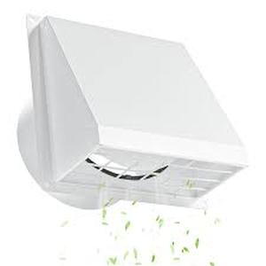 lot 13692 image: 4 Inch Hon&Guan External Dryer Vent Cover - White