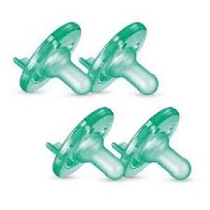 lot 16132 image: Philips AVENT Green Silicone Pacifiers 4pk