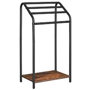 lot 17260 image: Hoobro Freestanding Towel Rack Brown and Black