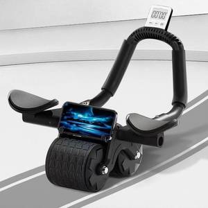 lot 3108 image: 2026 New Ab Roller Wheel with Timer & Knee Mat,Automatic Rebound Abdominal Wheel with Elbow Support Ab Workout Equipment for Strengthening Core Muscles Abs Exercise Roller for Women Men (Black)