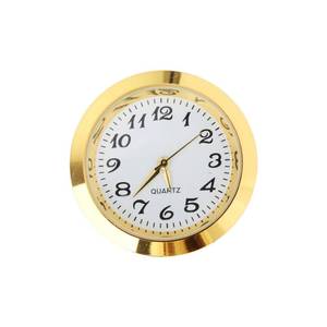 lot 4320 image: Gralara 1-716 inch (36 mm) Clock Insert Arabic Numerals Clock Face for Diameter 1-38 inch (35 mm) Hole for Office Clock Part Repair DIY, Aureate