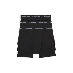 lot 4350 image: Calvin Klein Mens Cotton Classics 3-pack Boxer Brief, 3 Black, Medium