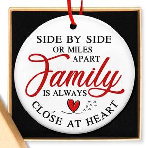 lot 4371 image: TEEZWONDER Family Christmas Ornament Gifts for Women Men - Ceramic Christmas Ornaments 2025 for Tree Decorations for Mom Dad Grandma Grandpa, Sister Brother Gift Ideas for Xmas