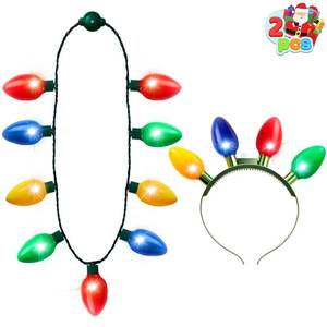 lot 4373 image: Light Up Christmas Bulb headband