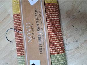 lot 4403 image: NOVO Kitchen Striped Table Runner