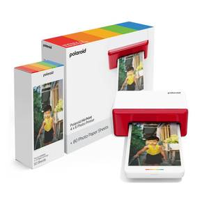 lot 7804 image: Polaroid Hi-Print Bluetooth 4x6 Photo Printer  Photo Paper Bundle (80 Sheets Included) (6552) (Broken)
